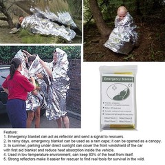 Outdoor Emergency Gold Silver Survival Blanket Waterproof Thermal Rescue
