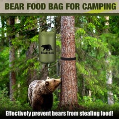 Foilswirl Bear Bag Food Storage System for Camping,10 L,Army Green