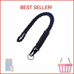 Heavy Duty Braided 550 Paracord Neck Lanyard Keychain for Men Women Outdoor Surv