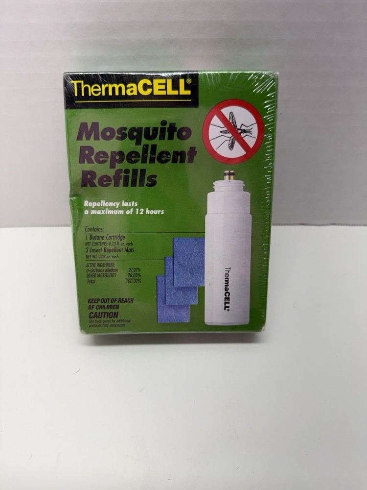 ThermaCELL Mosquito Repellent Refills Butane Cartridge & 3 Mats T20 New