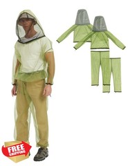 HENNCHEE Mosquito Suit Small/Medium Green 2 Sets Jacket