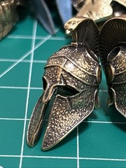 Keychain or knife lanyard Spartan Helmet Bead