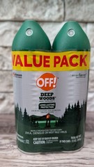 OFF! Deep Woods Insect Repellent 2x 6oz Cans VALUE PACK Spray DEET, Zika, W Nile