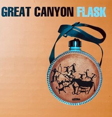 Great Canyon Canteen Flask 2.11 quarts(2L) brown faux suede cover new in box