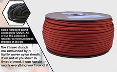 Neon Stripes Parachute Cord 550 Type III 50 Foot Bundle,