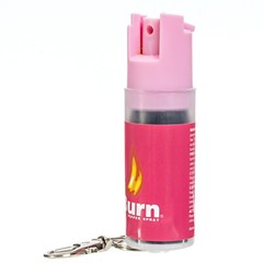 2 Pack Burn Pepper Spray for Women Self Defense Security 1/2 oz Pink