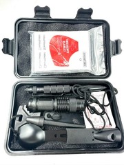 Survival/Tactical Kit Hard Waterproof Case Blanket Tools Spoon Whistle + More