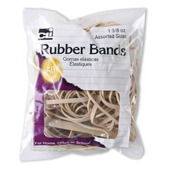 Assorted Amber Rubber Bands 3/8 oz Small Bag for Home Office Use NEW