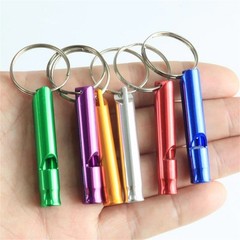 For Birds For Dogs Whistle Hiking Keychain Outdoor Training Aluminum Alloy