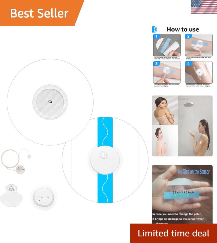 Sensor Covers for Libre 1/2/3, Waterproof-25 Pack Freestyle Libre 1/2/3 Plus …