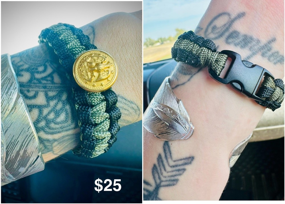 Blues Button Survival Bracelet