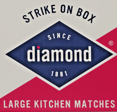 250 Strike on Box LARGE Kitchen WOOD MATCHES Green Cigar Candles Grill DIAMOND