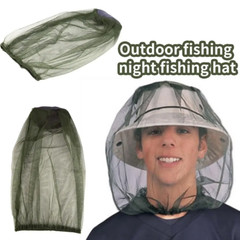 2x Anti-Mosquito Bug Bee Insect Head Net Hat Cap Sun Protection Fishing Hiking