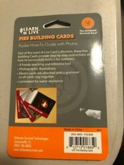UST Learn & Live – Fire Building PLUS Survival Fishing Cards- – NEW