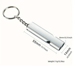 6/10/20PC 160db Outdoor Whistle Camping SOS Emergency Survival Key Chain Whistle
