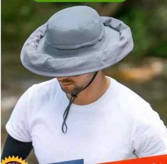 Mosquito Net Hat UPF50+ Sun Protection Insect Hats Beekeeping Fishing Hiking Hat