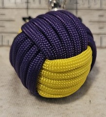 1″ Nautical Ball Knot Rubber Ball Decorative Monkey’s Fist 4.75″ KeyFob/Chains