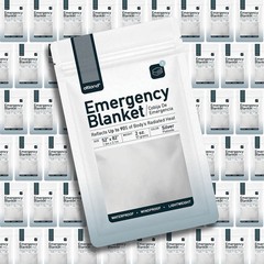 50 Pack Emergency Mylar Thermal Blankets Heat Reflective Survival Camping Gear