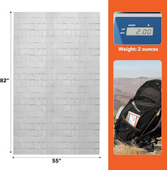 6 Pack Emergency Mylar Blanket, Emergency Blanket Space Blanket Survival Rescue