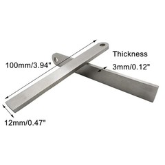 6PCS 3.94″ Ferro Rod Striker Scraper Stainless Steel Light Fire Striker for