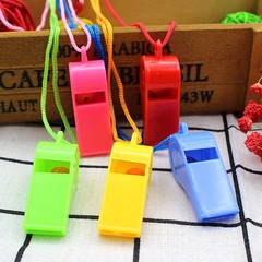 144X Plastic Whistles Bulk Whistles Training Sports Whistles with Lanyard