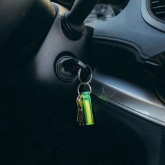 GEAR AID Ni Glo 2” UV Rechargeable Glowing Keychain – Multi-Purpose Glow-In-The-