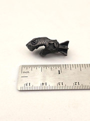 Shark Missile Black Brass Knife Bead Punk EDC DIY Paracord Woven Lanyard Pendant