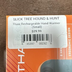 THAW Small Rechargeable Hand Warmer Power Bank USB-C 5200mAh Gray 8 Hrs