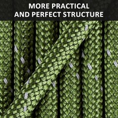 Reflective Paracord Rope 7 Strand Type III Parachute Cord 4mm 100FT Army Green