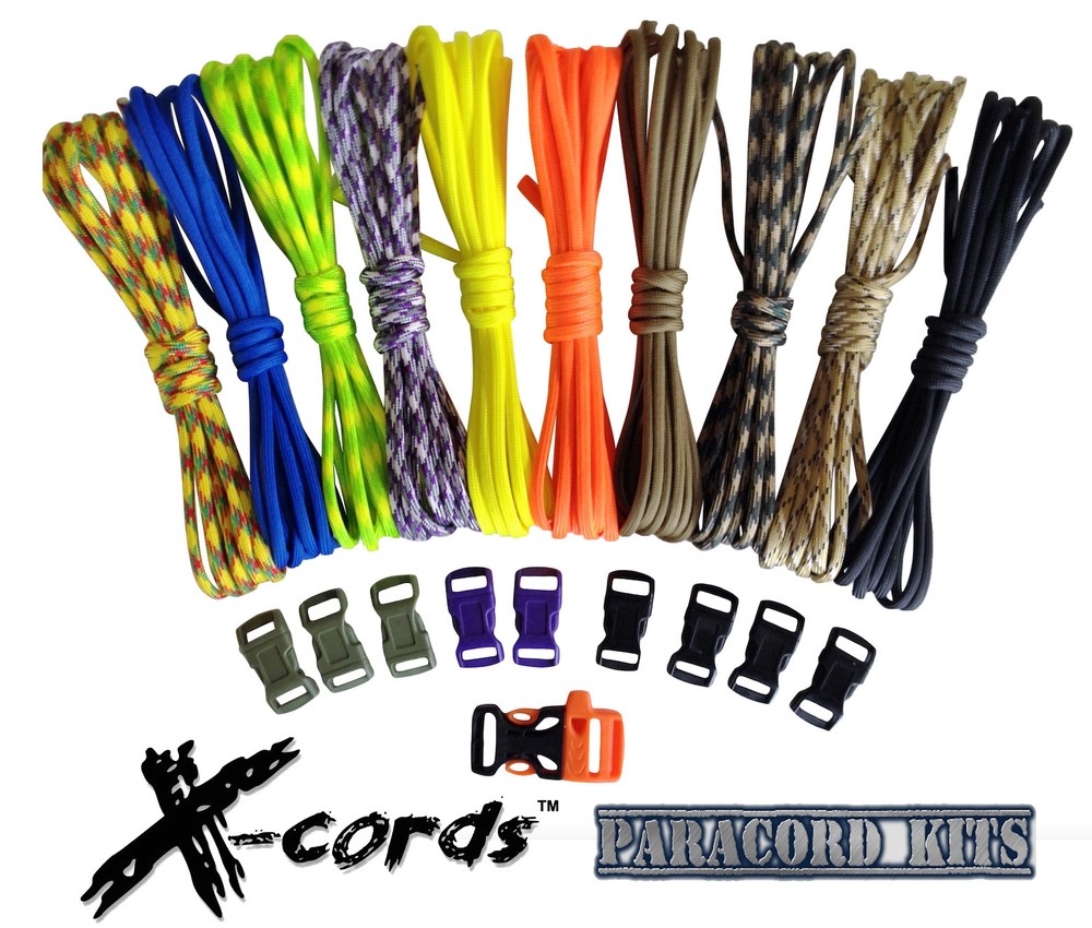Paracord 550 Survival Bracelet Kit 100ft PARACORD BRACELET INSTRUCTIONS FOR 10