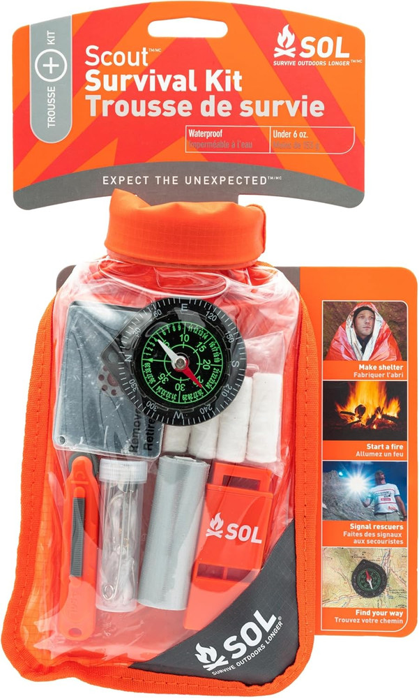 S.O.L. Waterproof Bag Scout Survival Kit