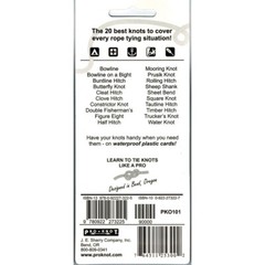 New Pro-Knot Outdoor Knot Cards PKO101 Includes the 20 best rope knots to cover