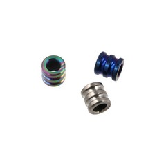 Vctitil 3 Pcs Titanium Alloy TC4 Knife Lanyard Beads,Parachute Cord Bead,Colu…