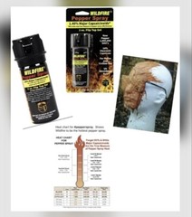 WILDFIRE STICKY Pepper GEL Spray 1. 4 MC 10% OC UV Dye SELF DEFENSE 2 oz HOT HOT