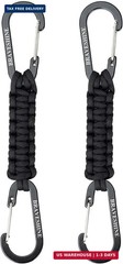 Paracord Keychain Carabiner Clip, D Ring Lanyard Hanger Stroller Hook