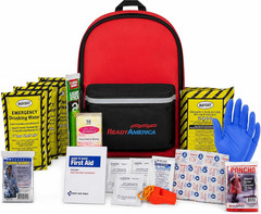 70180 72 Hour Emergency Kit, 1-Person, 3-Day Backpack, Includes First Aid Kit, S
