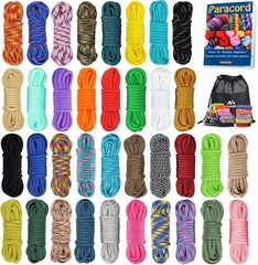 36 Colors 10ft Paracord 550 Combo Kit Bracelet DIY Lanyard Making Set Gift