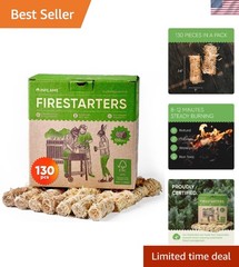 Weather-Resistant Fire Starters (130 pcs) – Ideal for All Outdoor & Indoor Fires