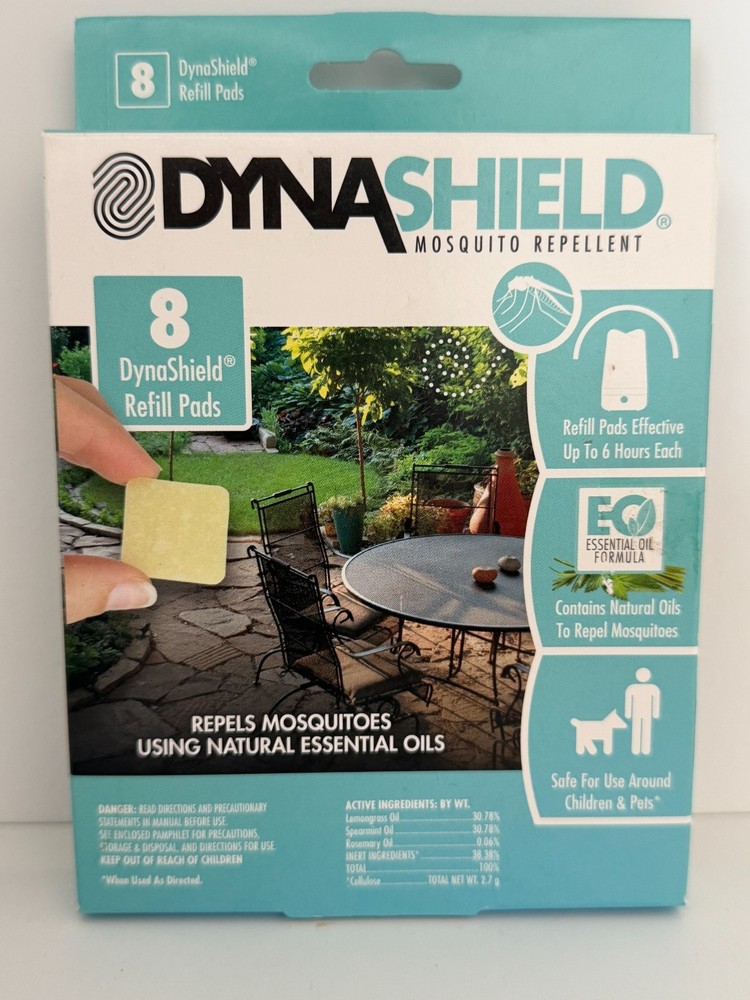 New 8ct Box of Dyna Shield Mosquito Repellent Refill Pads