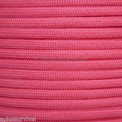 Pink Paracord 100 Foot 550 lb 7 Strand Bracelet Camping Survival Rope