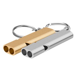 120db Aluminum Survival Emergency Whistle Keychain Camping Hiking Outdoor SOS