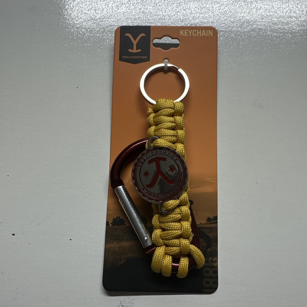 Yellowstone Paracord Keychain with Carabiner