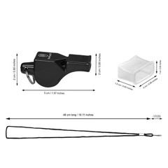 Whistles for Football Coaches 4 Colourful Referee Whistles with Line and…