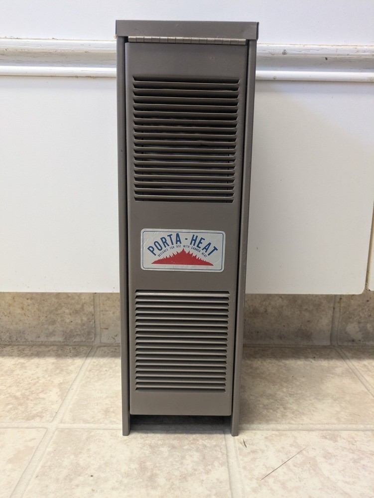 Vintage Porta-Heat locker style canned heat portable camping heater 15″