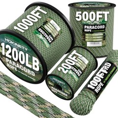 1200 Paracord Rope – 4.4mm 14 Strand Nylon Parachute Spool 100 ft Camo Green