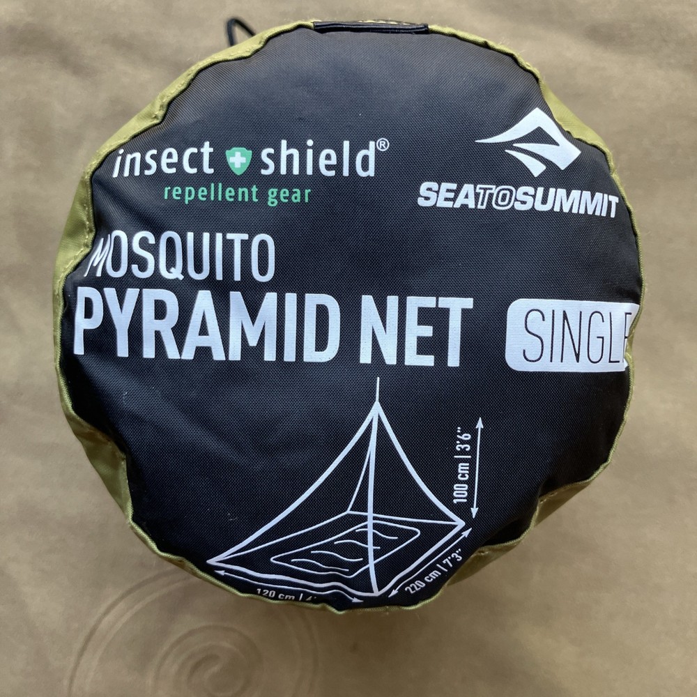 Sea To Summit Single Person Mosquito Pyramid Net Shelter Insect Shield S2S