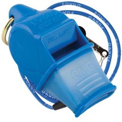 BLUE Fox 40 SONIK BLAST CMG Whistle Official Coach Safety Rescue – FREE LANYARD