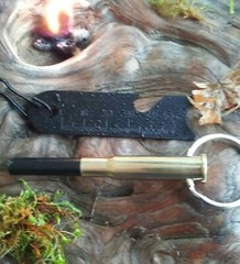 30-30 Bullet Brass Ferro Rod Flint Steel Fire starter EDC Survival ferrocerium