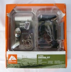 OZARK TRAIL 16 Piece Survival Kit for Car Camping Hiking Emergency New