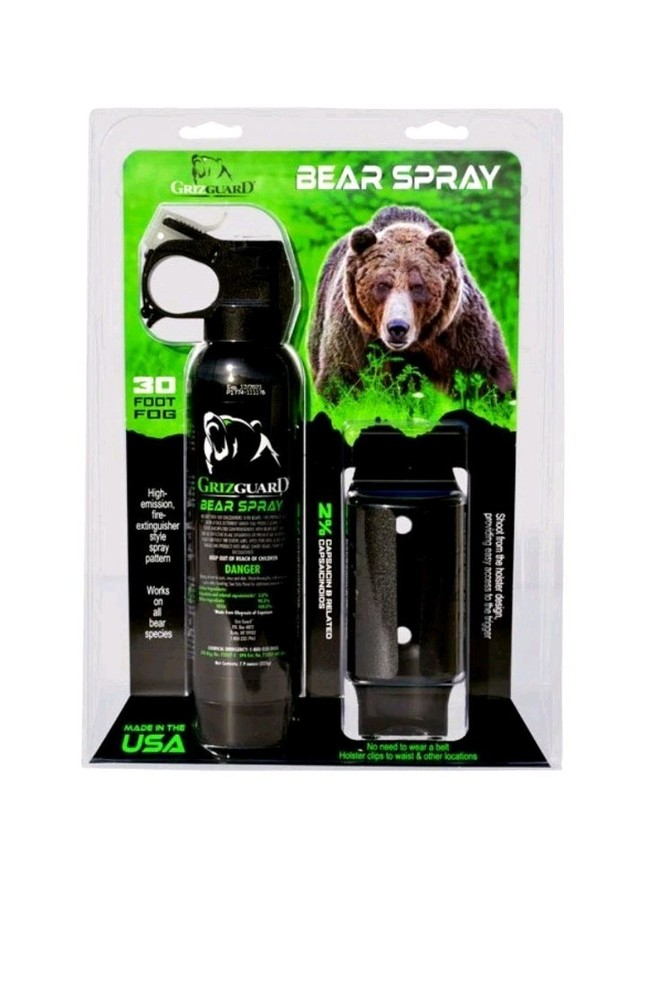 GRIZGuard 30 Feet BEAR Deterrent Repellent Spray 7. 9 oz